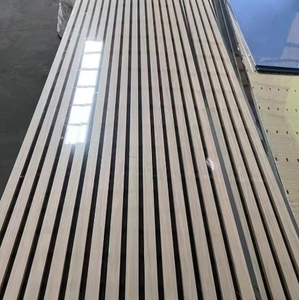 Pannelli acustici moderni 3D MDF in legno massello da parete <span class=keywords><strong>e</strong></span> soffitto di grandi dimensioni fonoassorbenti per appartamenti con pannelli fonoassorbenti - Product Image 4