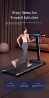 Tapis de course pliable ultra-silencieux 2026 pour la maison avec écran LCD LED – Idéal pour la marche et la course à domicile