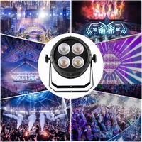 Éclairage de scène 4*50W IP65, projecteur LED PAR étanche pour mariage, église, spectacle/discothèque, DJ