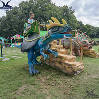 Grand dinosaure à bascule à monter, jeu animatronique, dinosaure blindé à monter pour enfants avec escalier pour centre commercial, utilisation par les enfants