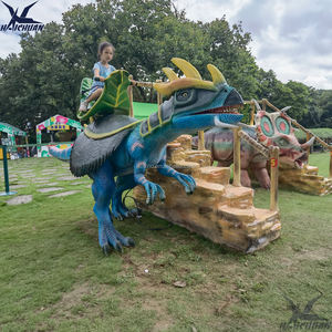 Grande Dinosauro a Dondolo Cavalcabile, Gioco Animatronico per Bambini, Dinosauro Corazzato Simulato con Scala per Centri Commerciali - Product Image 3