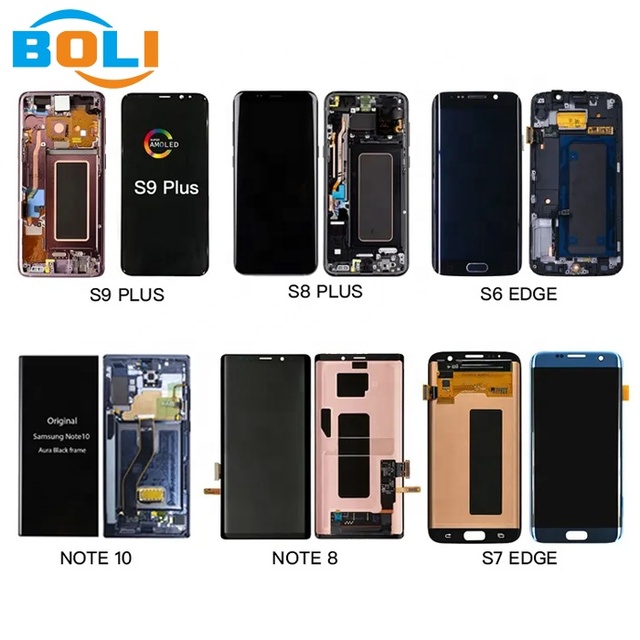 Lcd Manufacturer for Samsung Galaxy S6 S7 Edge S8 S9 S10 5G Display Note 5 8 9 10 Plus 20 ultra Original for samsung Lcd Screen