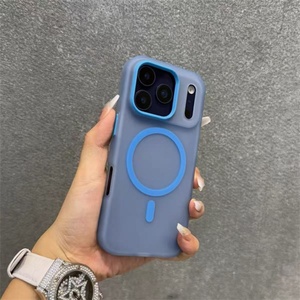 Luxury Transparent <b>Candy</b> Color Matte Hybrid Hard case for iphone 11 12 13 14 15 16 17 Pro Max Matte Light purple case - Product Image 5