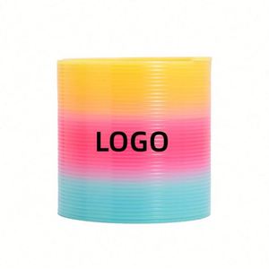 Wholesale Custom logo Early Educational Colorful Bounce Rainbow Spring Circle Toys for Kids <b>Gifts</b> - Product Image 1