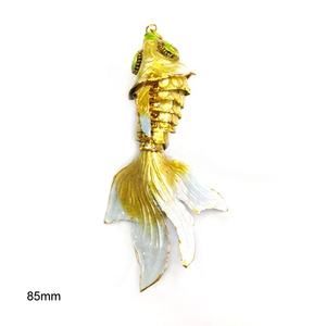 뜨거운 판매 85mm 수제 수집 칠보 fantail 물고기 장식품 크리스마스 선물 - Product Image 2