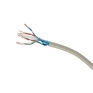 Hochwertige braune Farbe 250 Mhz reiner Kupferleiter Hochgeschwindigkeits-SFTP-PVC-Jacket Cat6-LAN-Kabel Netzwerkkabel