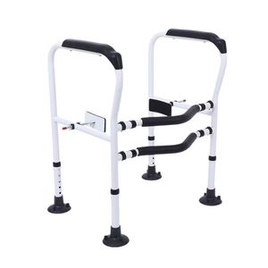 Barra de apoyo para inodoro con recubrimiento de hierro en polvo, capacidad de carga de 300 libras, ayuda de seguridad para el baño para personas mayores - Product Image 1