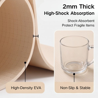 Tapis de protection pour tiroir en mousse EVA pré-découpé, à découper sur mesure, antidérapant, anti-bruit, résistant aux rayures et à l'humidité