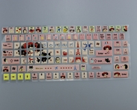 Autocollants personnalisés pour clavier dessin animé autocollants décoratifs pour ordinateur pour le travail quotidien pour les cadeaux promotionnels