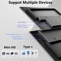 Moniteur portable double écran 16 pouces 2K IPS 100% SRGB 165Hz avec prise Type-C pour ordinateur portable Windows Mac, extension d'écran triple