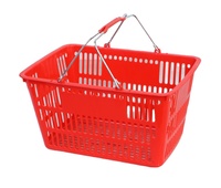Panier en plastique à roulettes avec deux roues