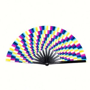 Abanico Plegable Grande de Tela de Nailon para Kung Fu y Tai Chi Chino, Abanico de Mano Personalizado de Bambú Grande con Sonido - Product Image 1