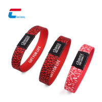 Pulsera de Moda con Logotipo Personalizado Impreso, Etiqueta NFC Programable de Poliéster, Control de Acceso, Pulsera Elástica