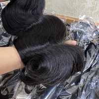 Extensiones de Cabello Humano Virgen Vietnamita 12A Body Wave Super Double Drawn, Doble Trama, Todos los Colores, para Salón de Belleza, Marca YEUNG