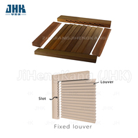Porte en bois HDF à double battant, style français moderne, avec panneaux à persiennes, pour usage intérieur (lavage, chambre).