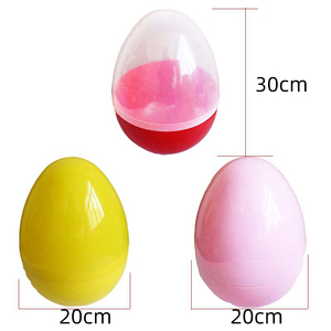 Œuf de Pâques Géant Amusant 30x20cm – Jouet Créatif Amovible et Remplissable pour Anniversaire et Fêtes – Cadeau <span class=keywords><strong>en</strong></span> <span class=keywords><strong>Plastique</strong></span> Jumbo Ouvert et Rempli - Product Image 2