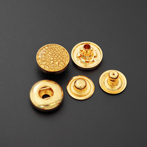 ปุ่มโลโก้แบบกำหนดเอง อุปกรณ์ตกแต่งเสื้อผ้า Zamak กระดุมโลหะแบบกด - Product Image 3