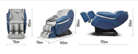 Silla de Masaje Inteligente 3D de Cuerpo Completo, 8 Programas Automáticos, Gravedad Cero de 2 Etapas, Bolsas de Aire para Pies, Riel de 110 CM, Diseño que Ahorra Espacio