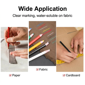 Lápices de Cera Profesionales de 6 <span class=keywords><strong>Colores</strong></span>, No Tóxicos, Sin Necesidad de Sacapuntas, Marcadores de Cera Solubles en Agua con Dibujo Suave para Tela, Papel y Cartón - Product Image 6