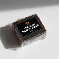 Sabun Hitam Afrika organik untuk Herbal kulit kering anti-jerawat pembersih noda antiseptik keseimbangan Pembersih pori dalam kulit berminyak