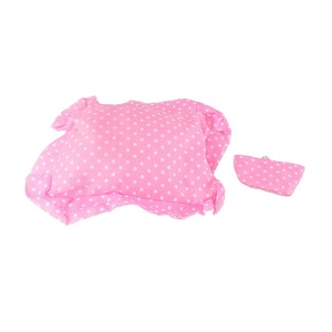 มุ้งกันยุงแบบพับได้สีฟ้าลายจุดพร้อมเบาะรองนอนหมอนเครื่องนอนเด็ก - Product Image 3