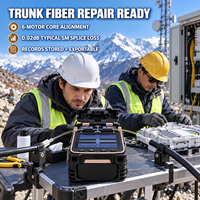 AI-12 Fiber Fusion Splicer FTTH Core Alignment Automatic Arc 6 Motor Pabrik Langsung Grosir Produsen OEM Pemasok
