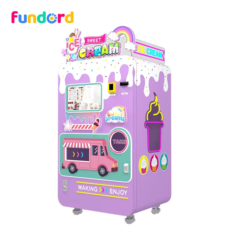 Máquina de venda automática de sorvete fundord automática
