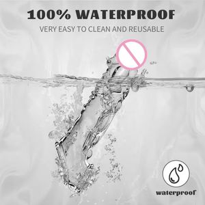 Funda Vibradora de Cristal Suave de Alta Calidad para Alargar el Pene, Condón Vibrador para Hombres, Juguete Sexual - Product Image 6