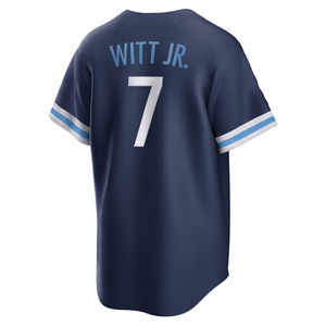 Maillots de baseball cousus pour hommes, version vierge, 7 Bobby Witt Jr., 13 Salvador Perez, 16 <span class=keywords><strong>Bo</strong></span> <span class=keywords><strong>Jackson</strong></span>, tailles S-3XL - Product Image 2