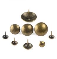Clous décoratifs en fer de cuivre épingles tapisserie d'ameublement argent doré punaises clou de canapé pour canapé, artisanat clou décoratif en cuivre pur
