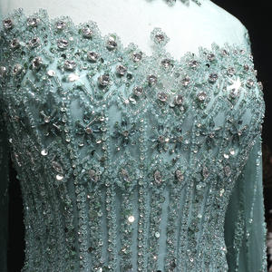 Sharon Said SS150 Luxuriöses Meerjungfrau-Abendkleid mit Cape-Ärmeln, Perlen und Kristallen, Formelles Partykleid für Damen - Product Image 4