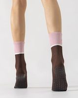 Yoga-Grip-Socken Rutschfeste Anti-Rutsch-Pilates-Socken mit Eigenem Logo Atmungsaktiv für Frauen Barre