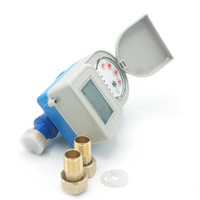 Compteur d'eau intelligent prépayé AMR, Compteur de débit d'eau sans fil GPRS DN15 en fonte, Compteur personnalisable OEM à paiement à l'utilisation