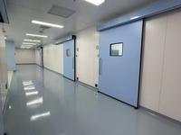 Porte coulissante hermétique électrique automatique avec capteur au sol pour salle d'opération et salle blanche d'hôpital