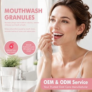 OEM/ODM Granulés de bain de bouche à la pêche douce pour une haleine fraîche longue durée, protection des gencives, soins bucco-dentaires portables en voyage, pastilles nettoyantes - Product Image 3