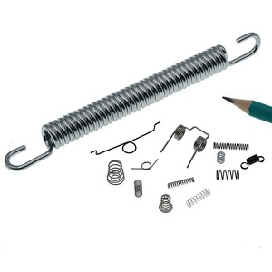 Stainless Steel Tension Springs With Hooks Various Sizes For Hardware Applications - Product Image 1