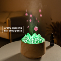 Diffuseur de flamme coloré 5V USB, lampe d'ambiance, humidificateur d'aromathérapie, huile essentielle 300ml, usage domestique - Vente en gros usine, Nouveauté