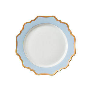 Luxury Light Blue Porcelain Charger Plate Restaurant Use Elegant <b>Dinner</b> Dishes Dessert Plates Manufactured Hotels Banquets Home - Product Image 4