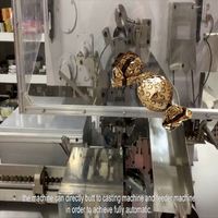 Machine d'emballage en aluminium pour confiserie à double torsion, haute efficacité, entièrement automatique, personnalisable