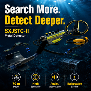 Détecteur de métaux professionnel SXJSTC-II avec bobine de 26 cm et performance étanche jusqu'à 70 m avec étui de protection SXJSTC-II - Product Image 2