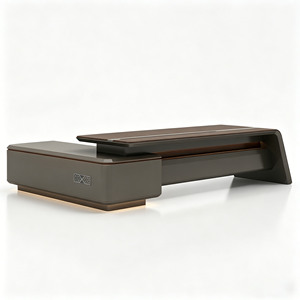 Escritorio ejecutivo simple y moderno, escritorio <span class=keywords><strong>de</strong></span> oficina para gerente, conjunto <span class=keywords><strong>de</strong></span> mesa y silla para oficina, escritorio <span class=keywords><strong>de</strong></span> <span class=keywords><strong>jefe</strong></span> <span class=keywords><strong>de</strong></span> lujo ligero. - Product Image 5