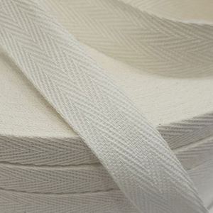 Wholesale White Cotton Edge <b>Webbing</b> Twill Herringbone <b>Webbing</b> Cotton Binding Tape Cotton Herringbone Strapping for Bag Garment - Product Image 4