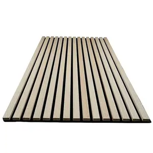 Beien Custom Wall Decor Wood Pet Slat Meeting Room Wooden Shandong Acoustic Panel Wall Wood Panel