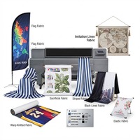 Printer Bendera Satu Sisi Kecepatan Tinggi Dua Kepala Lebar 1.32m Printer Tinta Sublimasi untuk Mesin Pencetak Kain Bendera