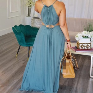 เดรสแฟชั่นผู้หญิงแบบไม่มีแขน โชว์หลังผูกเชือก ดีไซน์เซ็กซี่ - Product Image 6