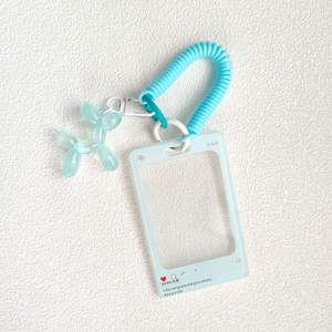 Étui pour carte transparent en acrylique cristal mignon, étiquette de bagage rigide anti-perte, personnalisable, couleur personnalisable, pour cartes Polaroid - Product Image 4