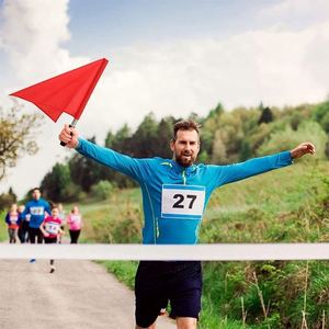 Hot Sales Sports <b>Referee</b> Track and Field Sports <b>Flag</b> Linesman Stainless Steel Pole Hand <b>Flag</b> for Soccer Volleyball - Product Image 6