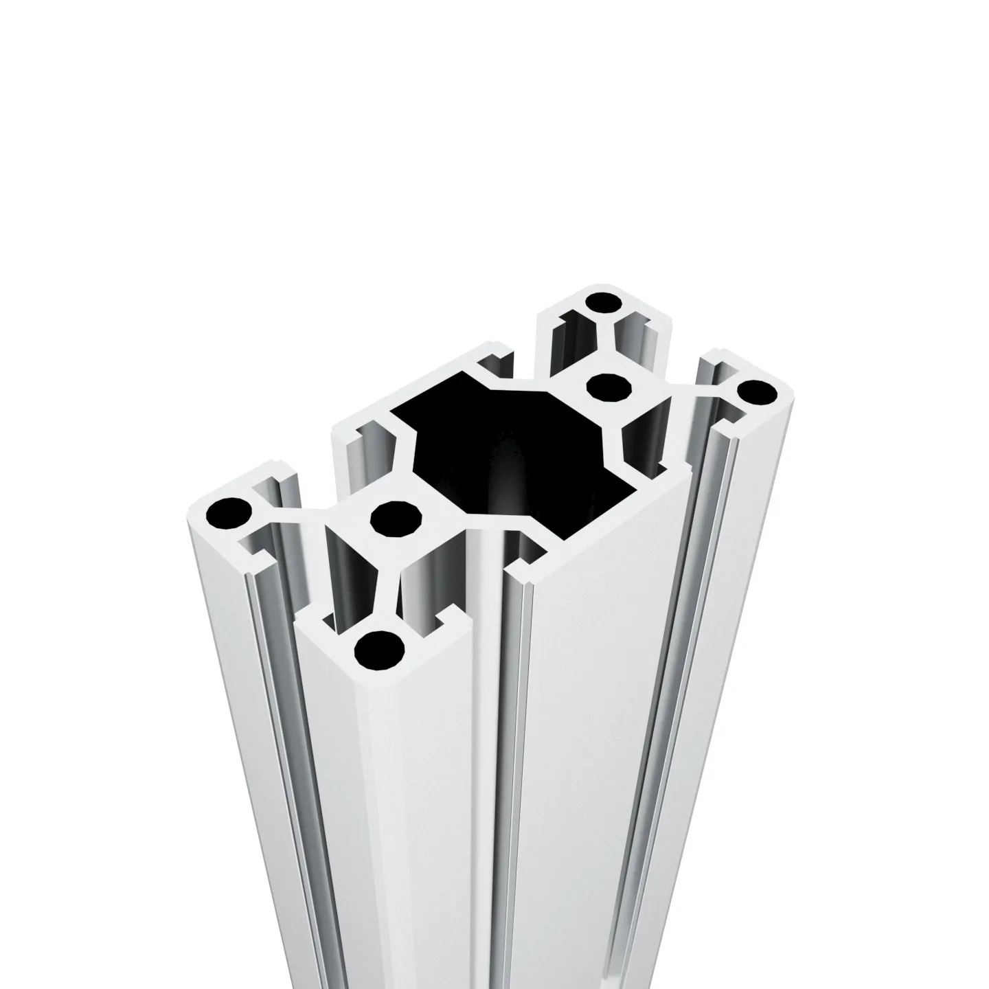 Perfil de ranura en T de marco de aluminio de extrusión negra 6061 de fabricante 4080 personalizable para equipos de manipulación de materiales
