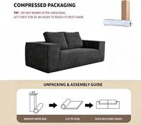 Canapé convertible moderne avec chaise longue inclinable, dossier modulable, accoudoirs pliables et extensibles, pour salon et salle à manger (taille Queen)