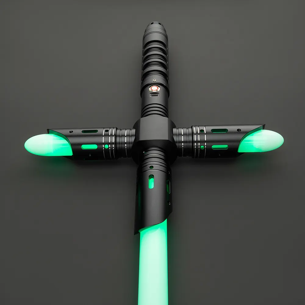 Yüksek kaliteli yıldız savaş Lightsaber 15 RGB renk değiştirme Cosplay oyuncak işık Saber Glow Swords